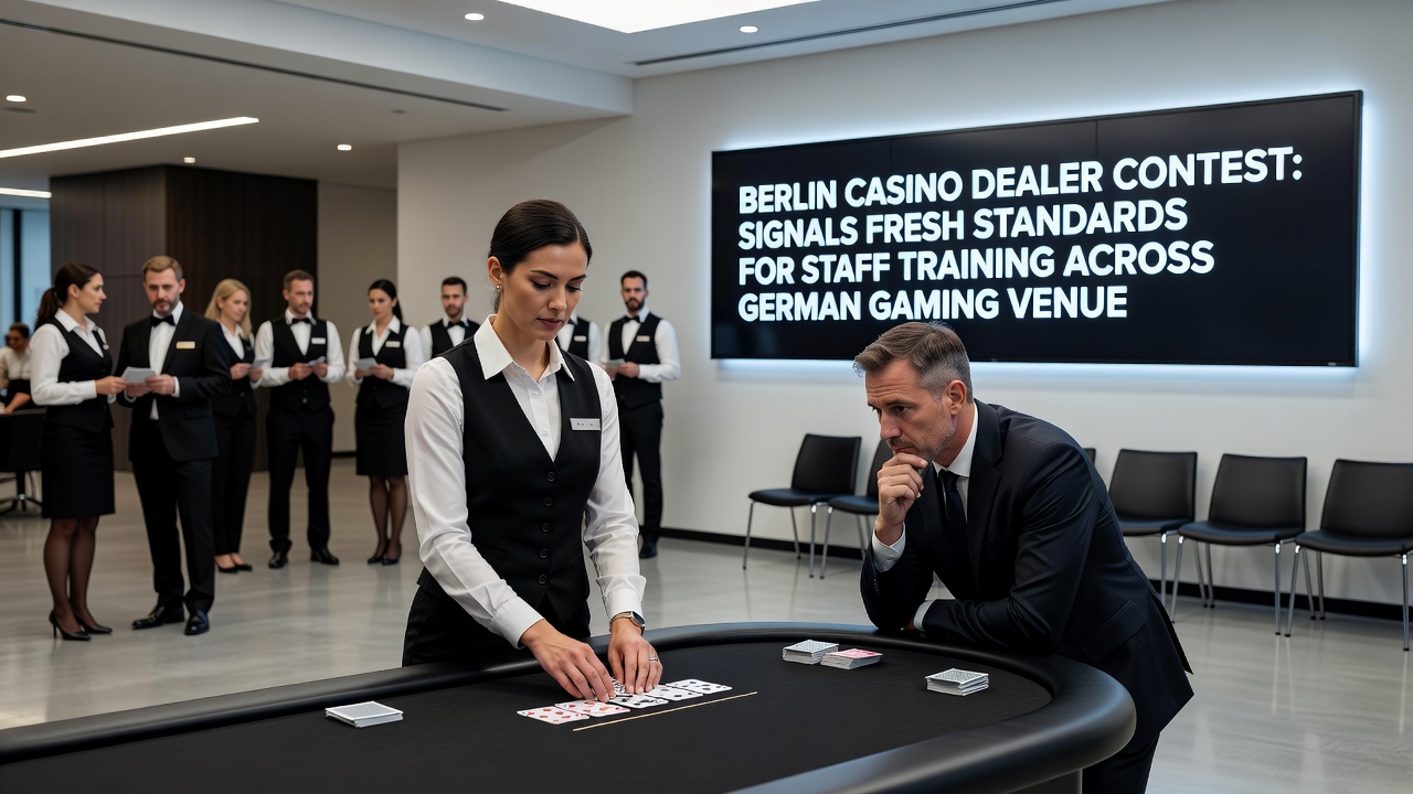 Schulungssitzung mit neuen Standards für Dealer in einer deutschen Spielbank