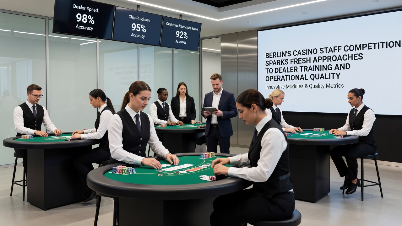 Gruppenarbeit bei einem Trainingsseminar für Casino-Personal mit Fokus auf Qualitätskontrolle
