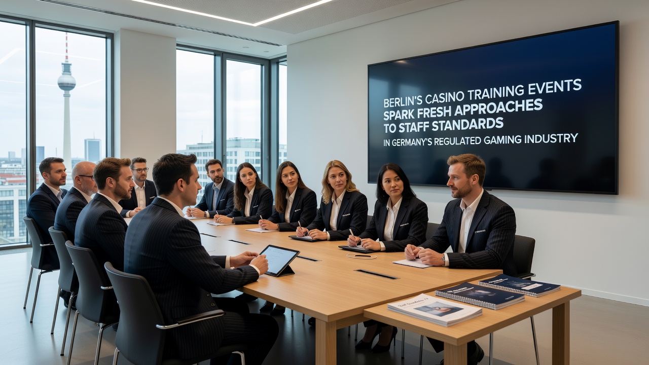 Gruppenarbeit bei einer Schulung in Berlin zu Mitarbeiterstandards im Casino-Betrieb