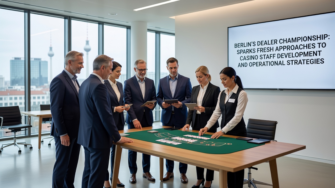 Schulungssitzung mit Fokus auf neue operative Standards in einem Berliner Casino