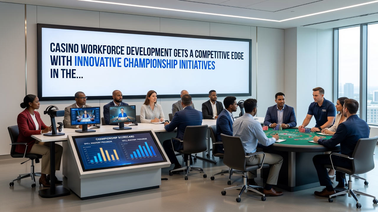 Teilnehmer bei innovativen Casino-Trainingsprogrammen